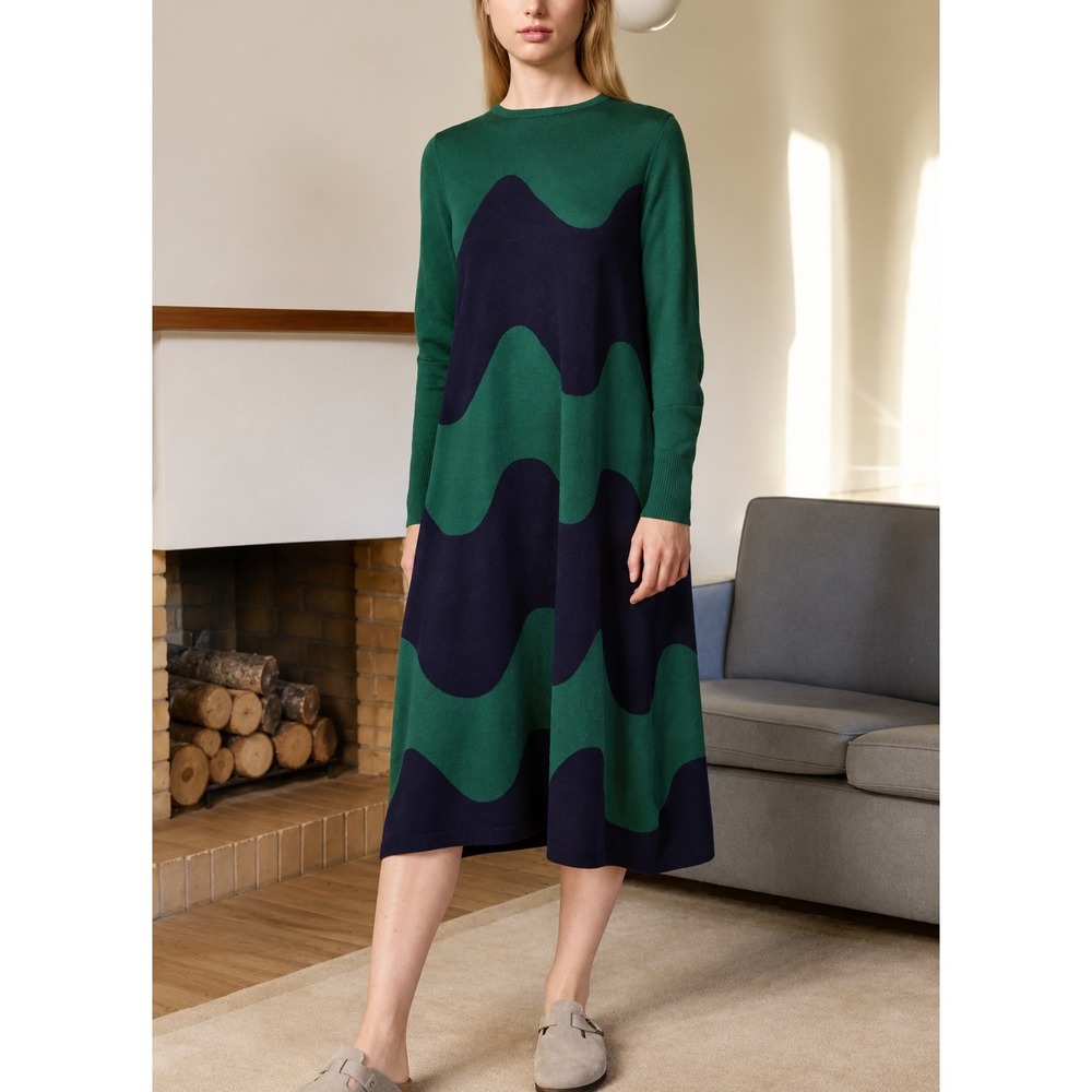 MARIMEKKO x UNIQLO Wool Sweater Midi Dress